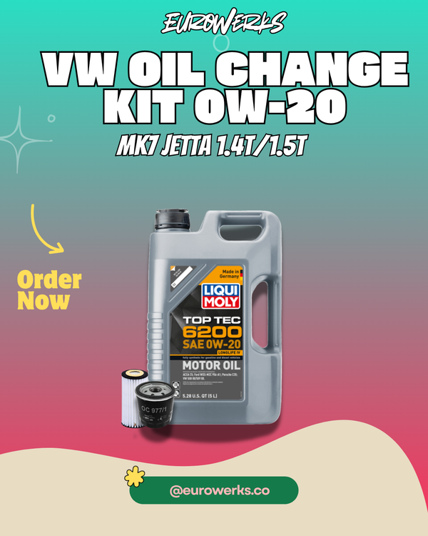 MK7 Jetta Oil Change Kit — Liqui Moly 0W-20 Top Tec 6200 | MK7 Jetta 1.4T/1.5T