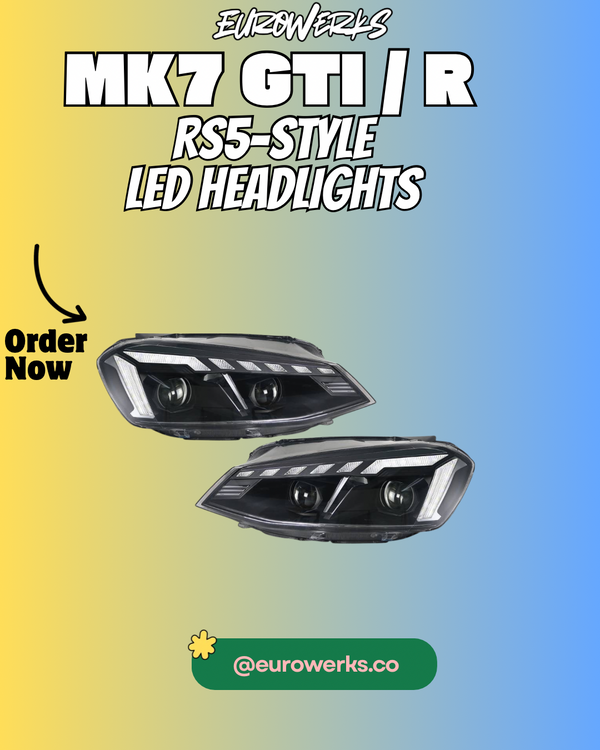 MK7 GTI / R – RS5-Style LED Headlights (2015–2017)