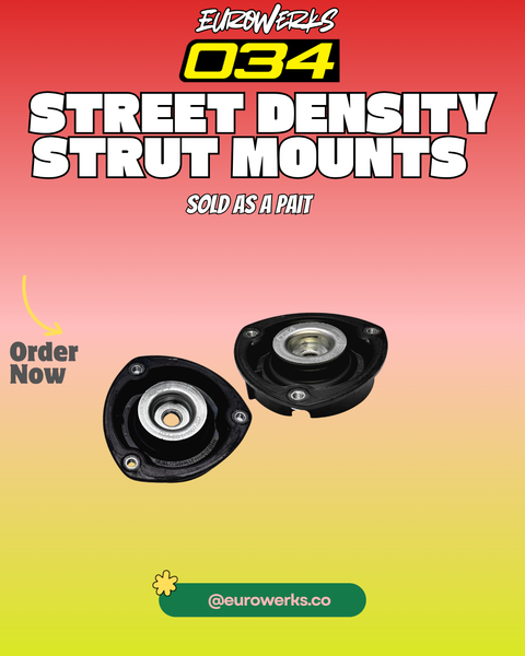 034Motorsport Street Density Strut Mount Pair – VW & Audi MQB / MQB Evo