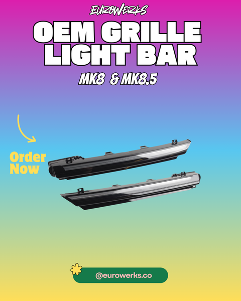 VW Golf 8 & 8.5 Front Grille Fiber Optic Light Bar