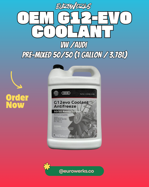 OEM  VW/ Audi G12evo Coolant — Pre-Mixed 50/50 (1 Gallon / 3.78L)