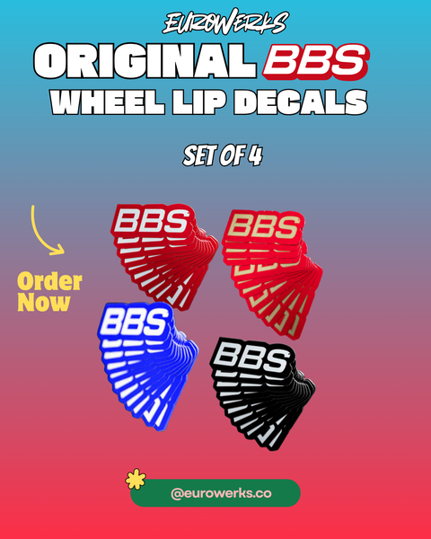 Genuine BBS Lip Decals — Set of 4