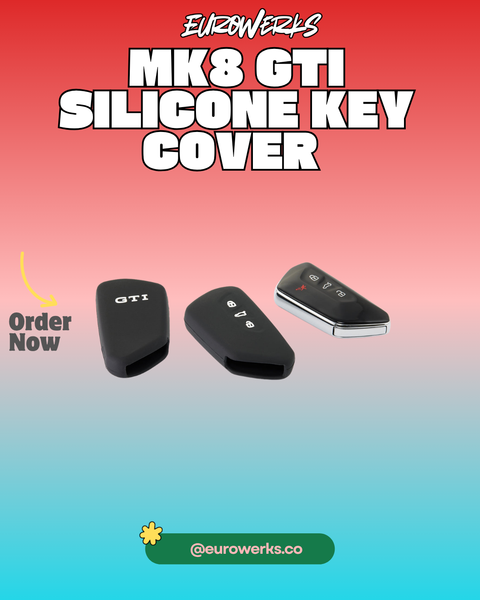Golf 8 GTI Silicone Key Cover — Black, 3-Button