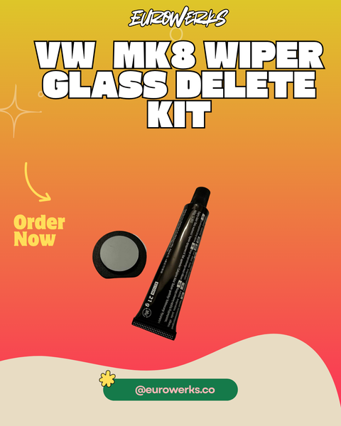 VW MK8 Wiper Glass delete  Kit