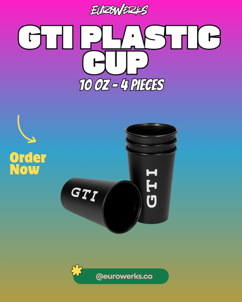 VW GTI Cup Set — 300 ml, Black, Set of 4