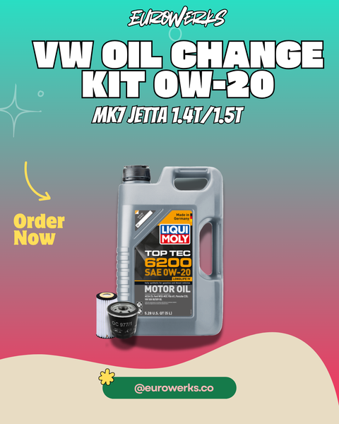 MK7 Jetta Oil Change Kit — Liqui Moly 0W-20 Top Tec 6200 | MK7 Jetta 1.4T/1.5T