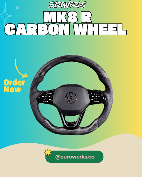 Golf 8 R Custom Carbon Fiber steering wheel