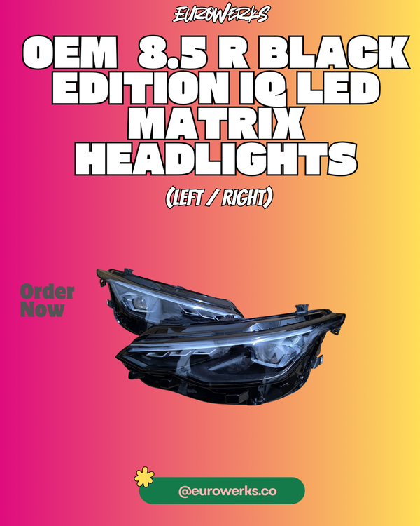 OEM VW Golf 8.5 R Black Edition IQ.LIGHT LED Matrix Headlight (Left / Right)