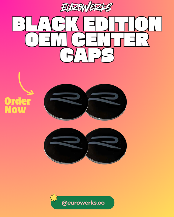 OEM VW 8/8.5 Black Edition Wheel Center Caps