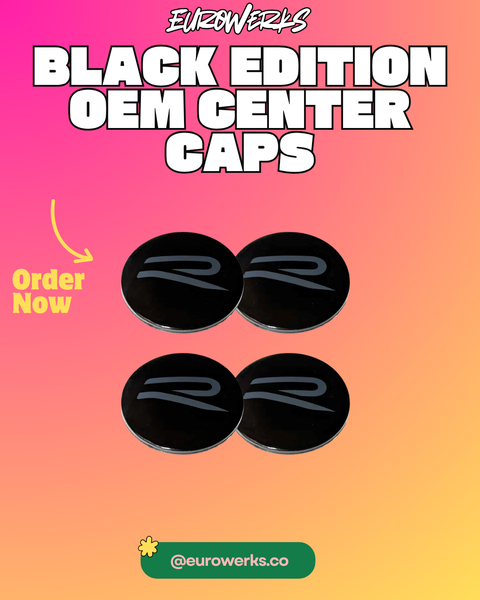 OEM VW 8/8.5 Black Edition Wheel Center Caps