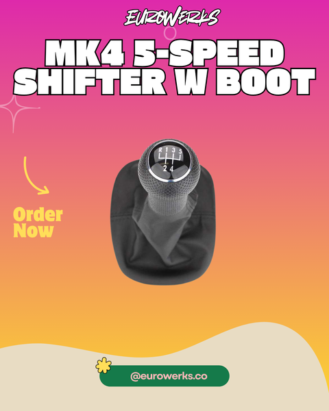 OEM MK4 5-Speed Shift Knob &  Boot Leather