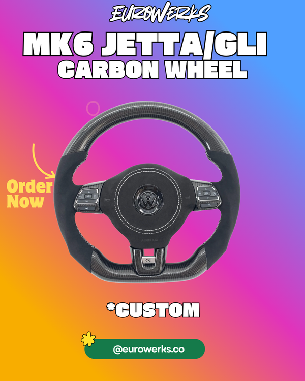 MK6 Carbon Fiber Custom Steering Wheel