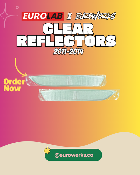 VW Jetta GLI MK6 clear rear reflectors, 2011-2014 (image 1)