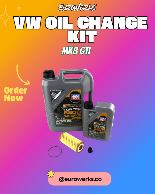 MK8 GTI Oil Change Kit — Liqui Moly 0W-20 Top Tec 6200 + Filter 6L. (MK8 GTI /MK7.5 GTI,R ,MK7 GLI & 22+A3)