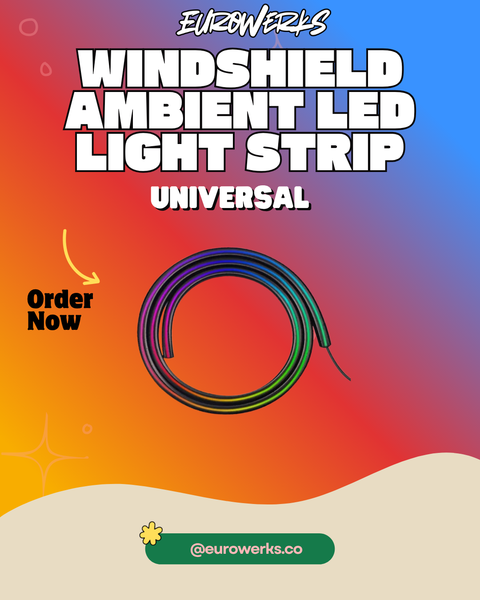 Front Windshield ambient LED Light Strip 1.5m (5V)
