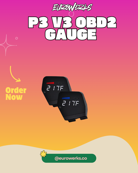 P3 V3 OBD2 Gauge — VW MK8 Golf/GTI/R