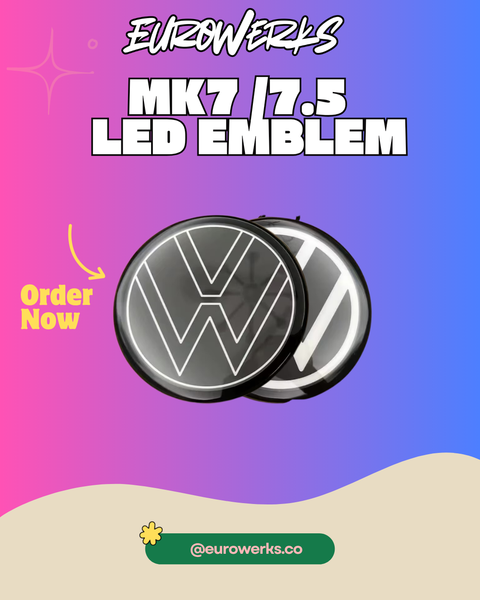 VW Jetta MK7 / MK7.5 ultra-slim LED front emblem (image 1)