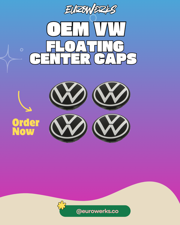 OEM VW Dynamic Floating Center Caps - MK8(Set of 4)