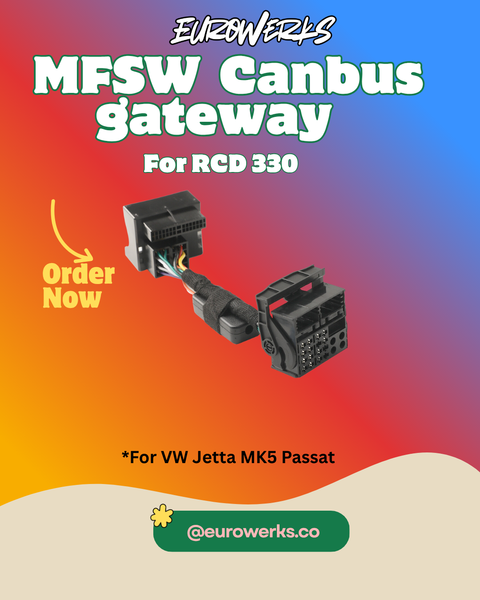 MFSW Control CANbus Gateway Simulator - RCD330 VW Jetta MK5