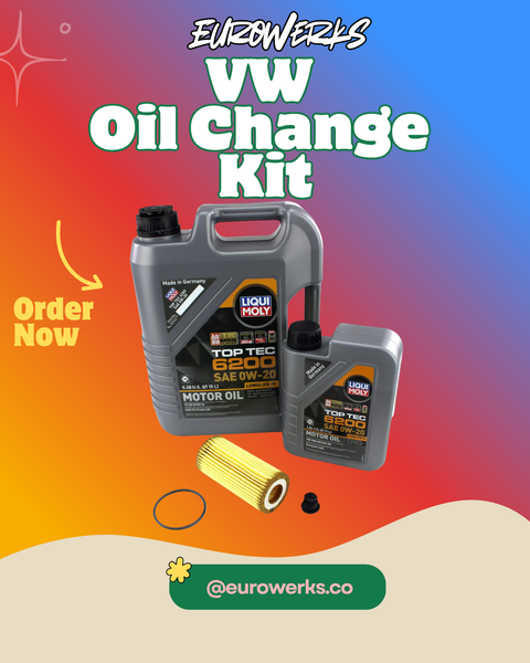 VW Oil Change Kit — Liqui Moly 0W-20 Top Tec 6200 + Hengst Filter