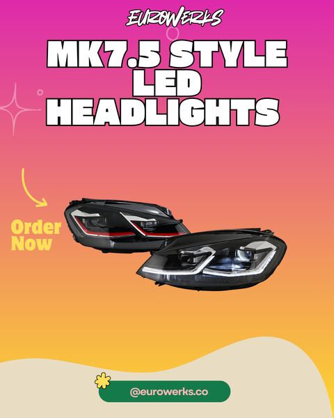MK7 Golf / GTI / R – 7.5-Style LED Headlights (2015–2017)