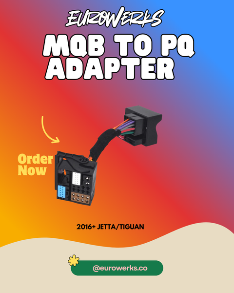 MQB to PQ Rcd 330 Radio adapter (2016+)