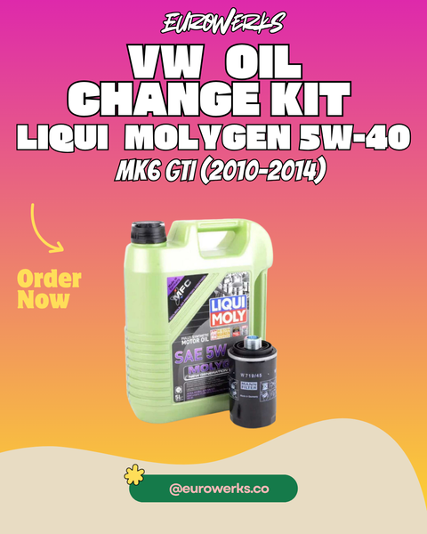 MK6 GTI Oil Change Kit — Liqui Moly Molygen 5W-40 (2010–2014)
