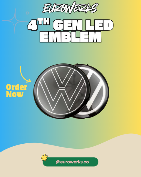 VW Golf 7 / 7.5 ultra-slim LED front emblem (image 1)