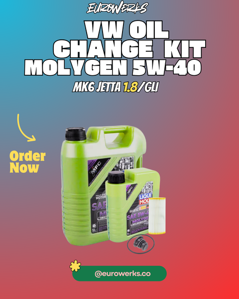 MK6 GLI Oil Change Kit —Liqui Moly Molygen 5W-40 (2013.5-2018)