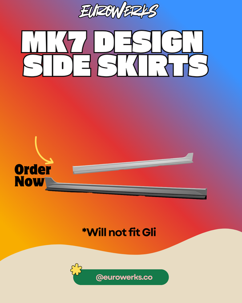 Mk7 design Side skirts
