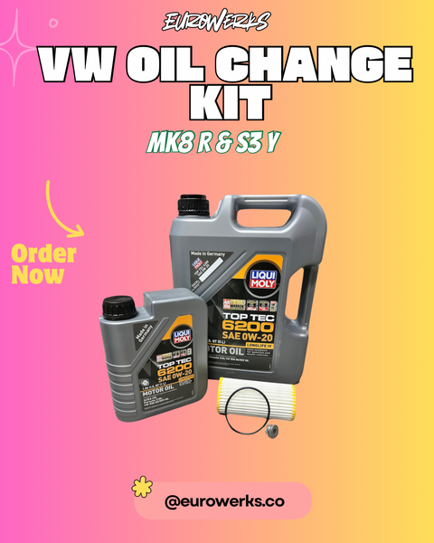 MK8 Golf R Oil Change Kit — Liqui Moly 0W-30 Top Tec 4210 + Filter 6L (MK8 R ,S3 8y)