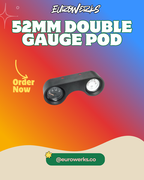 VW Golf MK6 52mm Double Gauge Pod