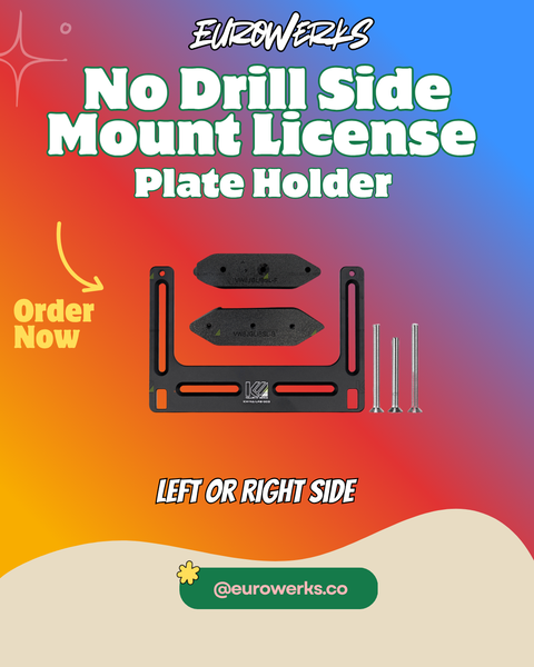 KW No Drill Side Mount License Plate Holder — VW MK8 Jetta GLI (2025+)