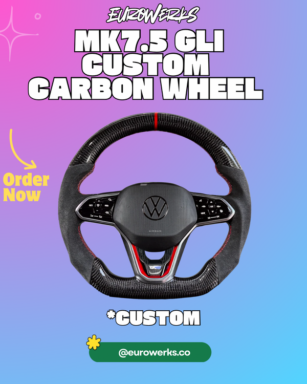 MK7.5 GLI (22+) Custom Carbon Steering Wheel