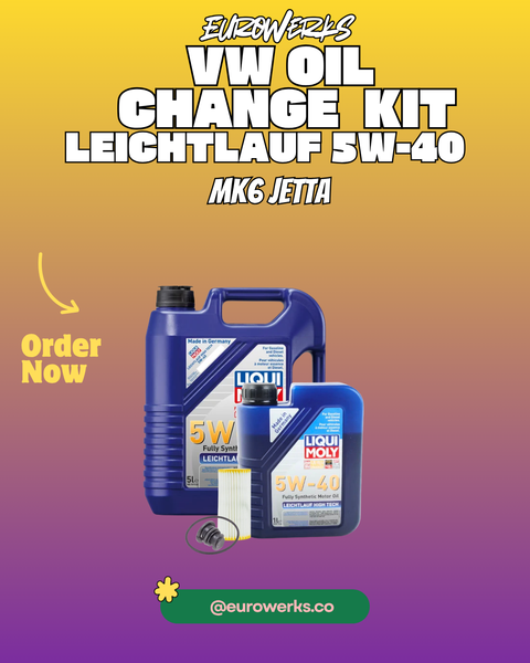 MK6 GLI Oil Change Kit —Liqui Moly Leichtlauf 5W-40(2013.5-2018)
