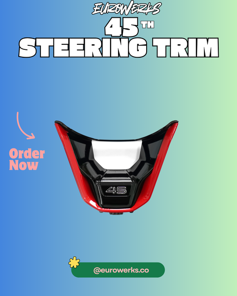 Edition 45 Steering Wheel Badge — Red