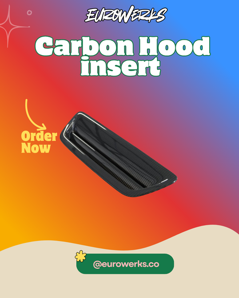 Dry carbon hood insert for Audi TTRS 8S