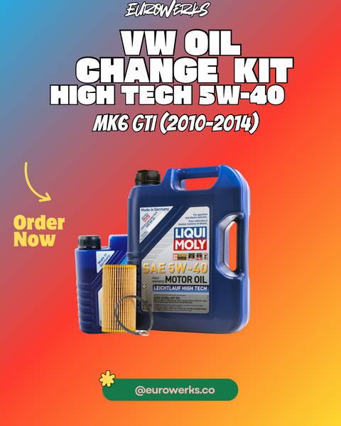 MK6 GTI Oil Change Kit — Liqui Moly Leichtlauf High Tech 5W-40 (2010–2014)