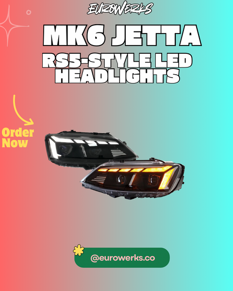 MK6 Jetta RS5-Style LED Headlights (2011–2018)