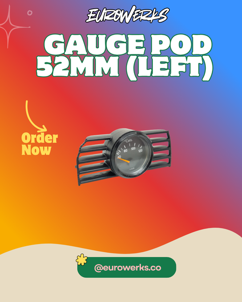 VW Golf MK6 52mm Gauge Pod (Left) LHD