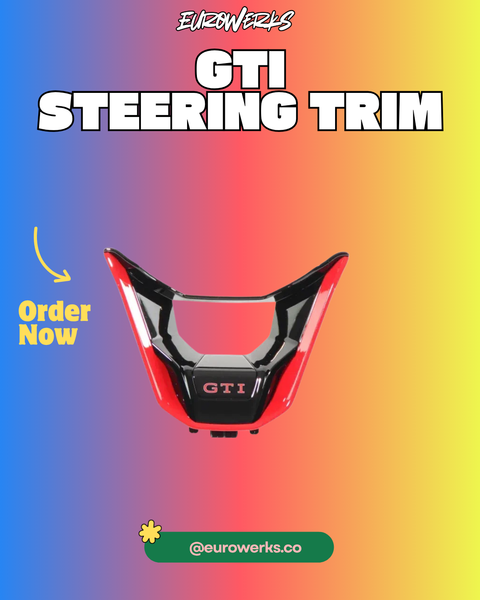 GTI Steering Wheel Badge — Red